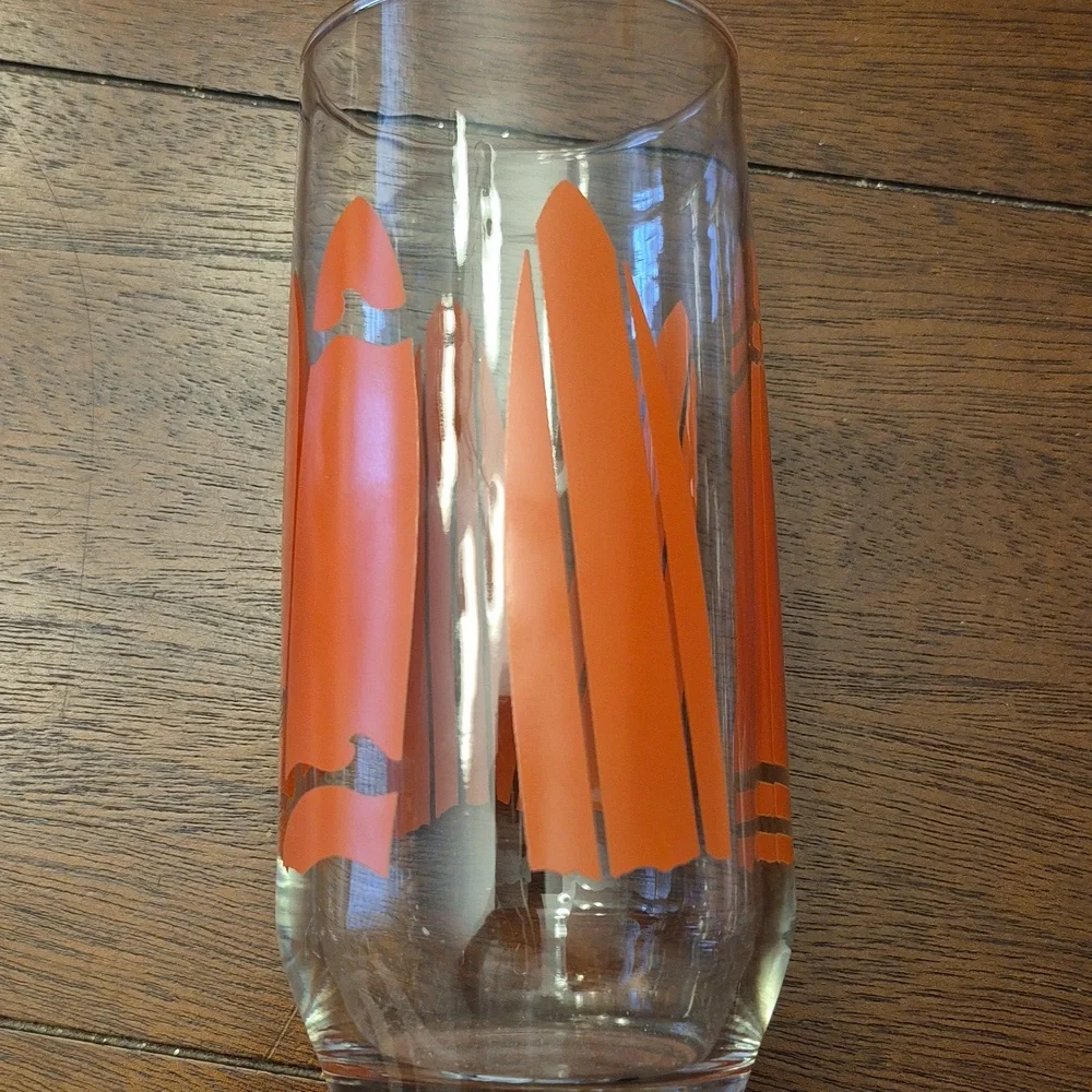 Vintage beach theme glasses by Anchor Hocking, set of 4.